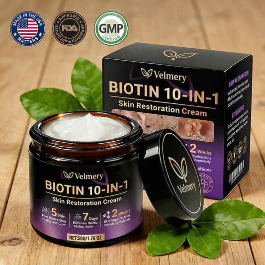 Made and Shipped from USA ✨Velmery® Biotin 10-in-1 Skin Restoration Cream 🍀